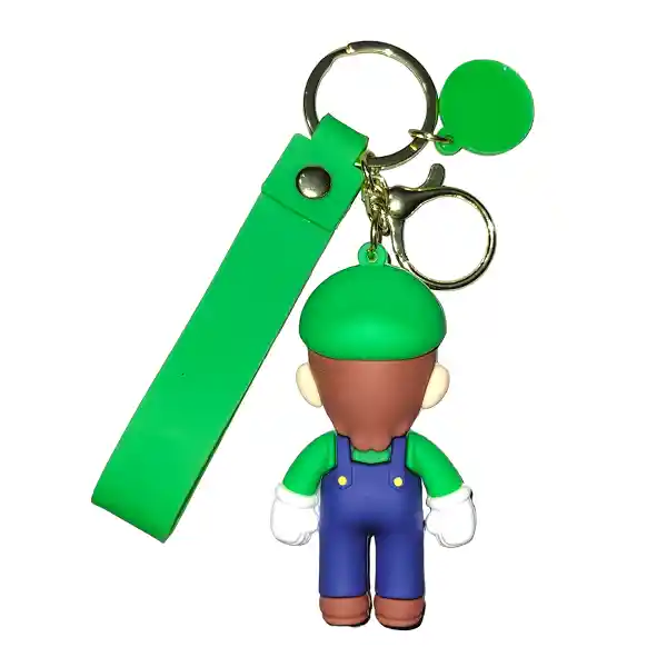 Llavero Silicona 3d Luigi Super Mario