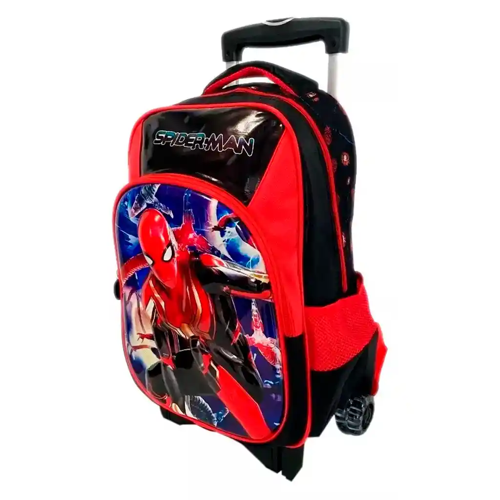 Maleta Ruedas Grande Spiderman Morral Llantas En Goma