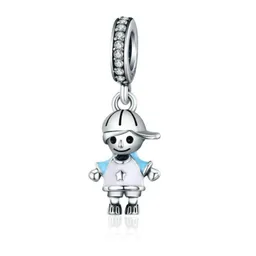 Charm Dije Niño Para Pulsera O Cadena Fabricado En Plata 925