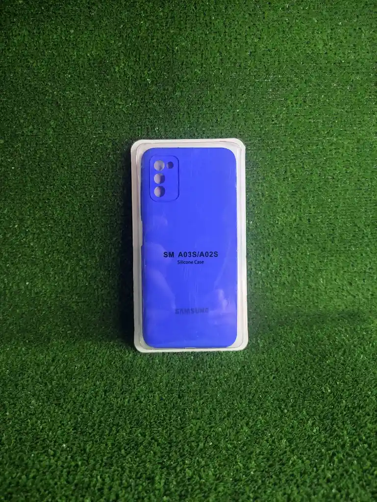 Samsung Galaxy A03s | Forro Protector| Silicone Case |azul|samsung | Carcasa | Funda | Anti Humedad