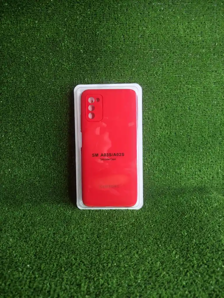 Samsung Galaxy A03s | Forro Protector| Silicone Case |rojo|samsung | Carcasa | Funda | Anti Humedad