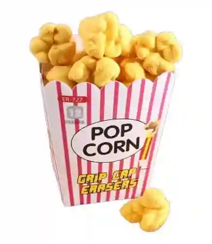 Caja De Borradores En Forma De Pop Corn