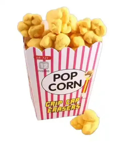 Caja De Borradores En Forma De Pop Corn