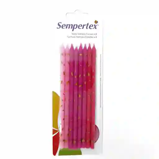 Velita Terrazo Fucsia X 8 Unidades Sempertex