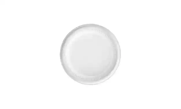 Plato Desechable Blanco 18 Cm X 20 Unidades Tami