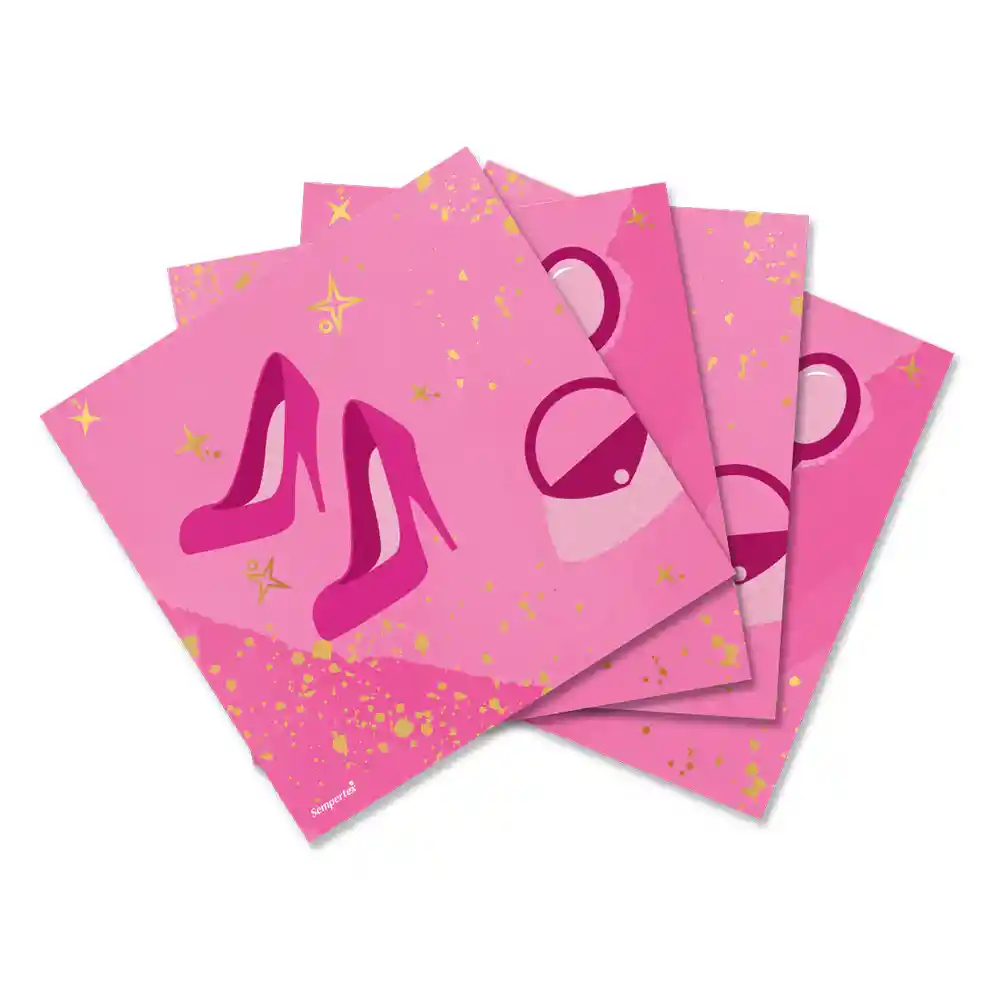 Servilleta Pequeña Fashion Girl X 16 Unidades Sempertex