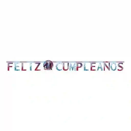 Cartel De Letras Feliz Cumpleaños Frozen Ii X 1 Unidad Sempertex