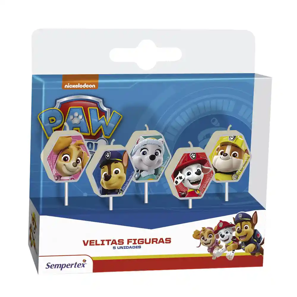 Velita Paw Patrol Niño X 5 Unidades Sempertex