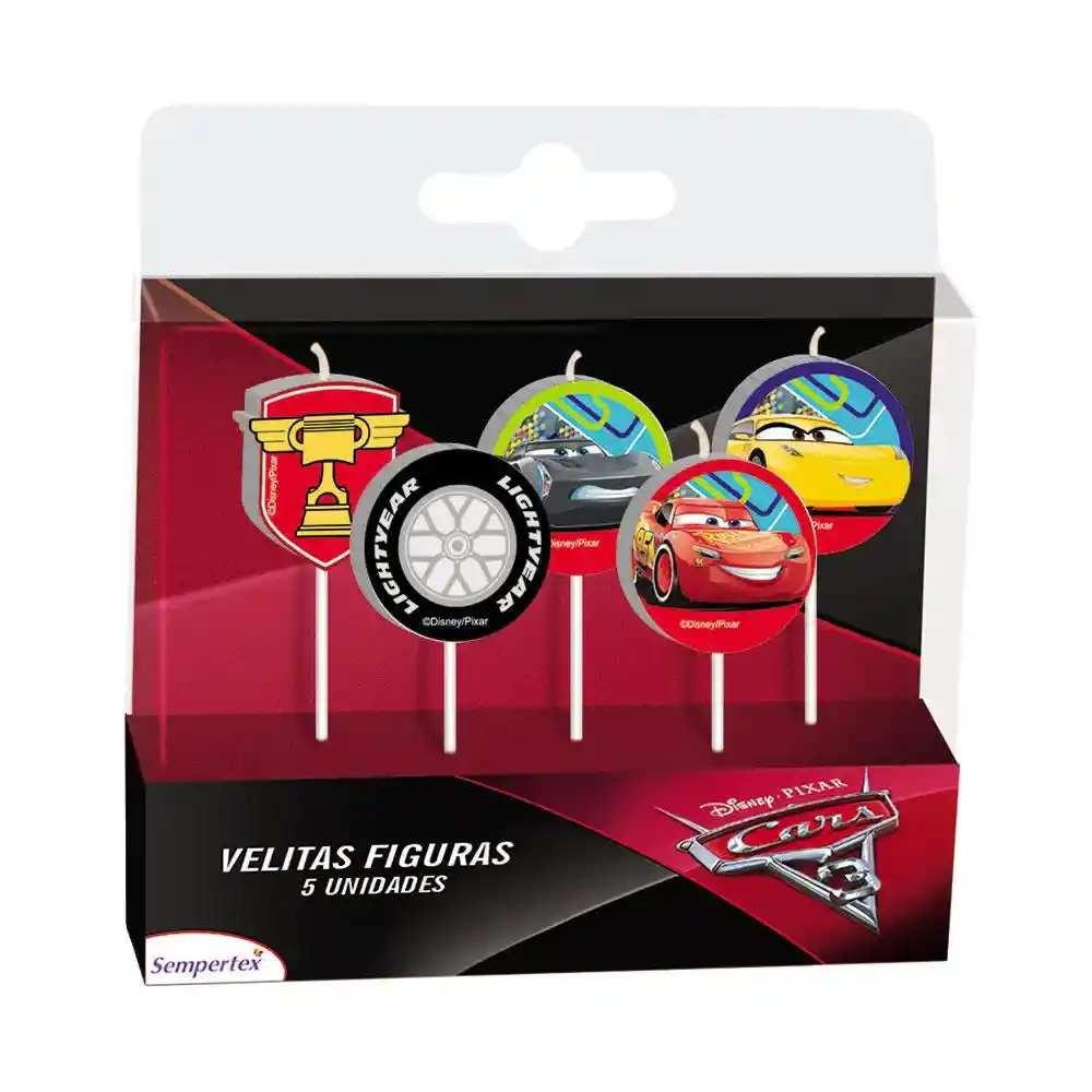 Velita Cars X 5 Unidades Sempertex