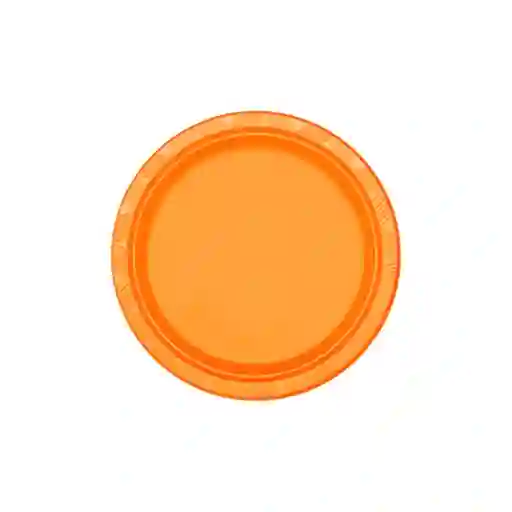 Plato Deluxe Pequeño Naranja 15 Cm X 10 Unidades Sempertex