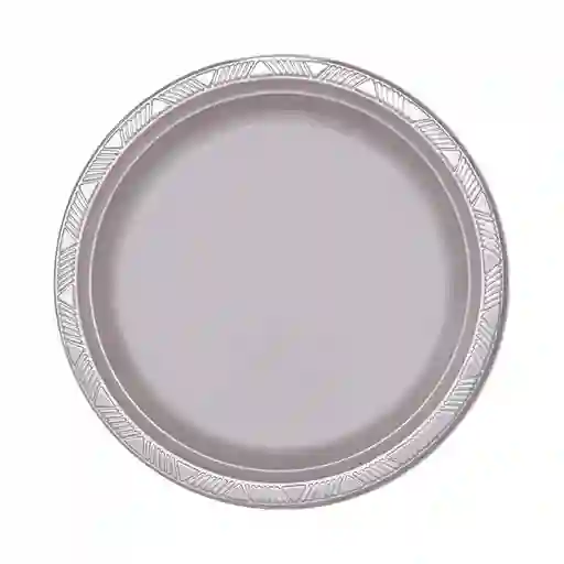 Plato Deluxe Grande Plata 22 Cm X 10 Unidades Sempertex