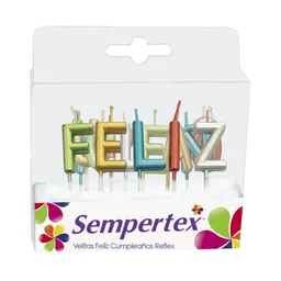 Velitas Letras Feliz Cumpleaños Metal Surtida X1 Unidad Sempertex