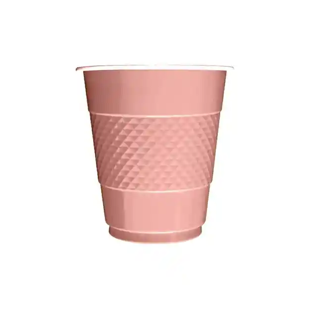 Vaso Deluxe 7 Oz Dorado Rosa X 10 Unidades Sempertex