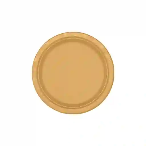 Plato Deluxe Pequeño Dorado 15 Cm X 10 Unidades Sempertex