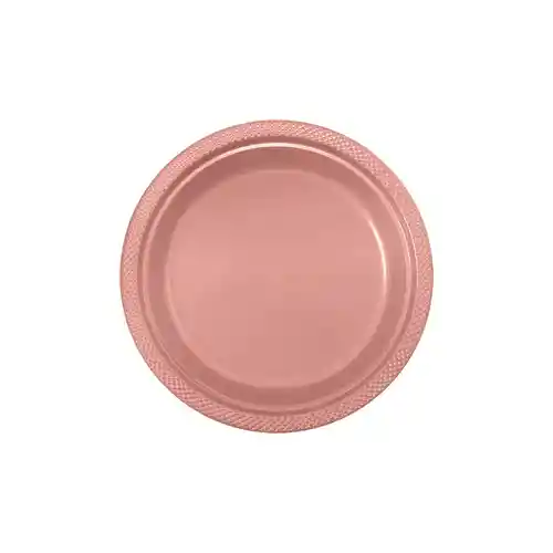 Plato Deluxe Pequeño Dorado Rosa 15 Cm X 10 Unidades Sempertex