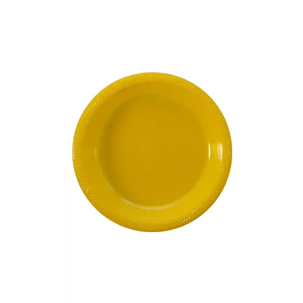 Plato Deluxe Pequeño Amarillo 15 Cm X 10 Unidades Sempertex