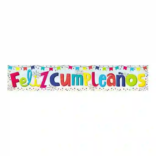 Cartel Holográfico Jumbo Feliz Cumpleaños X 1 Sempertex