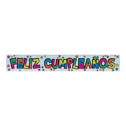 Cartel Holográfico Feliz Cumpleaños 90 Cm X 2 Unidades Sempertex