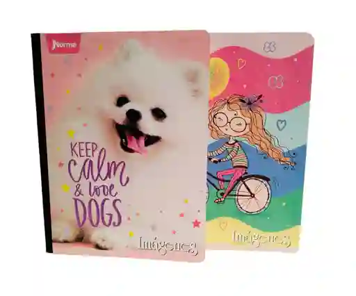 Cuaderno Cuadriculado Cosido 100 Hojas Norma Para Mujer