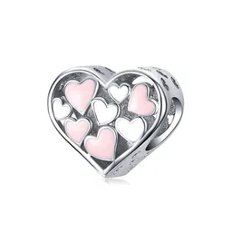 Charm Dije Corazones Amor Mujer Fabricado En Plata 925