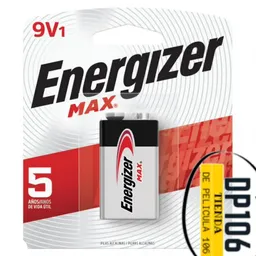 Pila 9v Alcalina Energizer Max