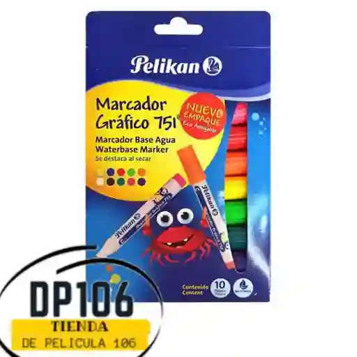 Marcador Grafico 751 Pelikan X 10 Und