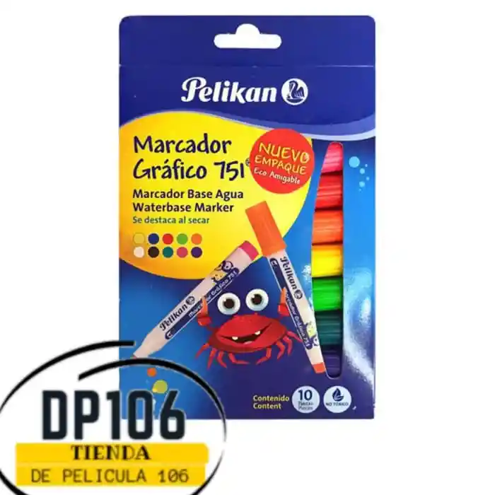 Marcador Grafico 751 Pelikan X 10 Und