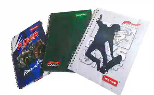 Cuaderno Argollado Pasta Dura 80 Hojas 1 Materia Hombre Primavera Pequeño