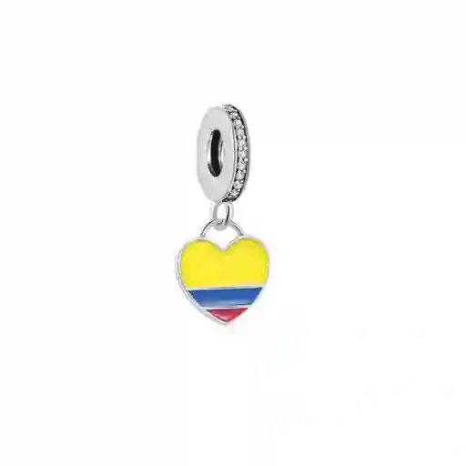 Charm Dije Colombia Para Pulsera O Cadena En Plata 925