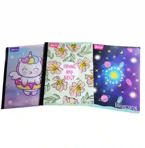 Cuaderno Cosido Cuadriculado Mujer 1 Materia Norma Imágenes X100 Hojas