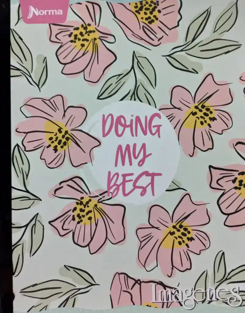 Cuaderno Cosido Grande Femenino, 50h Cuadriculado - Norma