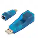 Convertidor Usb Macho 2.0 A Rj 45 Red Ethernet Internet Gamer