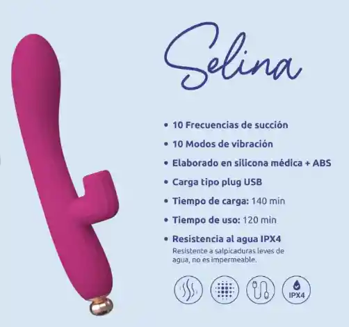 Vibrador Y Succionador Selina