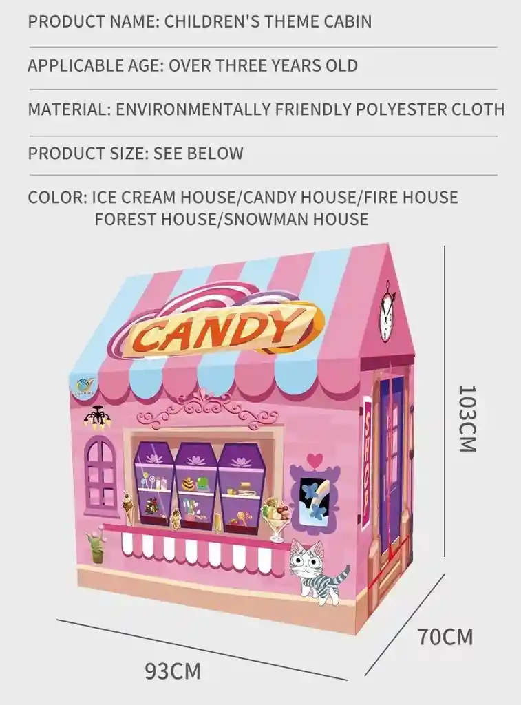 Tiendas De Campaña Para Niñas Tipo Casa Candy