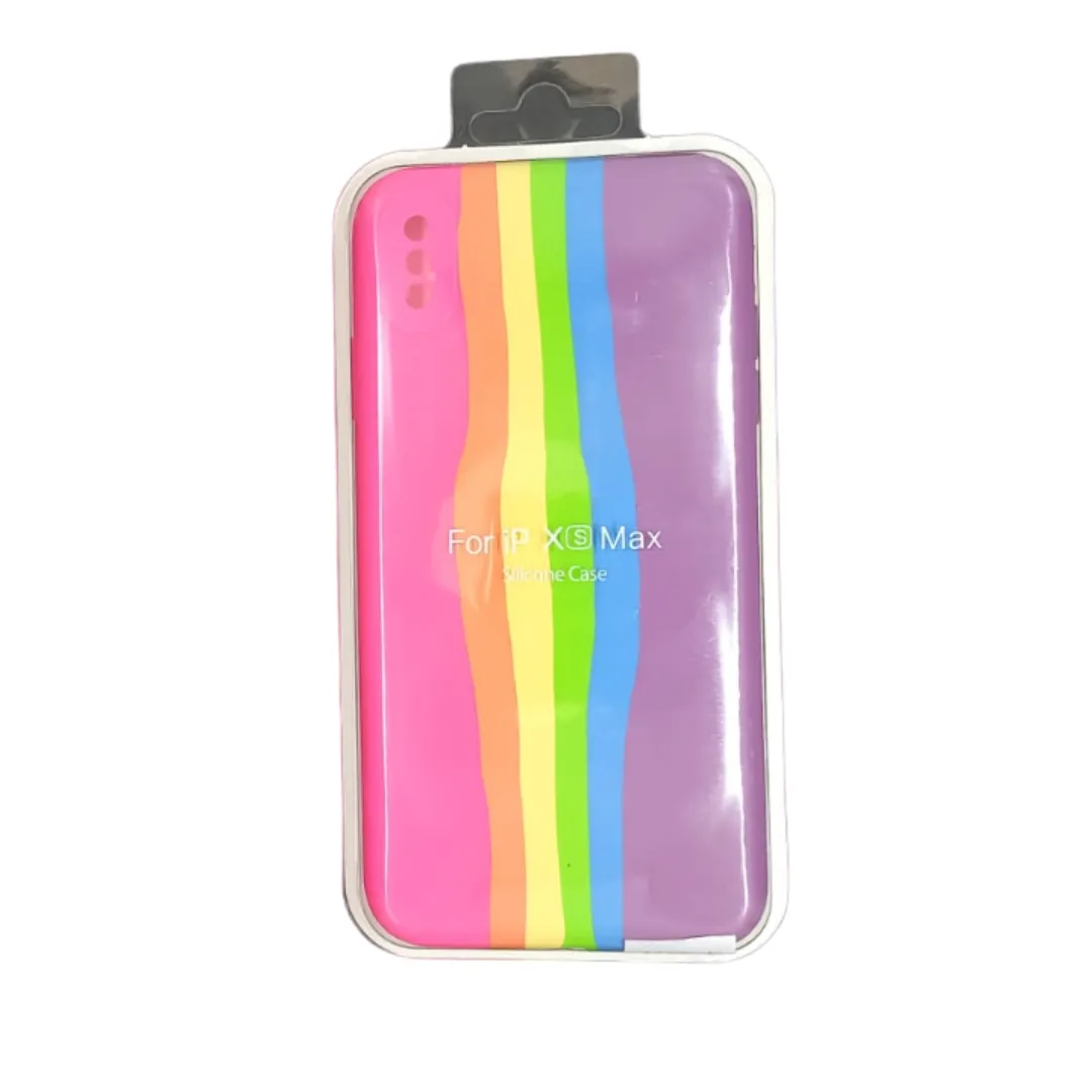 Forro Silicone Case Arcoiris phone XS Max