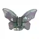 Pinza Gancho Caimán Cristal Mariposa Boreal Para El Cabello