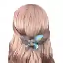 Pinza Gancho Caimán Cristal Mariposa Boreal Para El Cabello