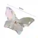 Pinza Gancho Caimán Cristal Mariposa Boreal Para El Cabello