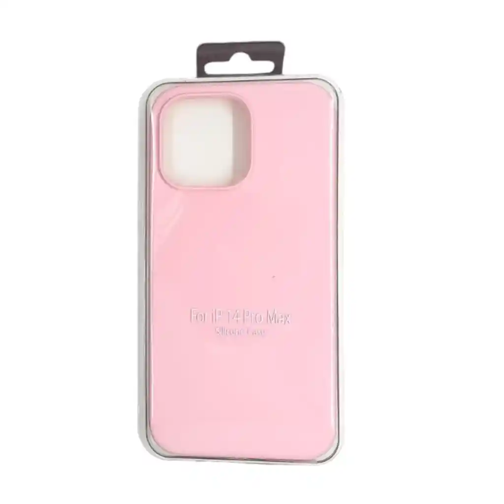 Forro Silicone Case Iphone 14 Pro Max Rosado