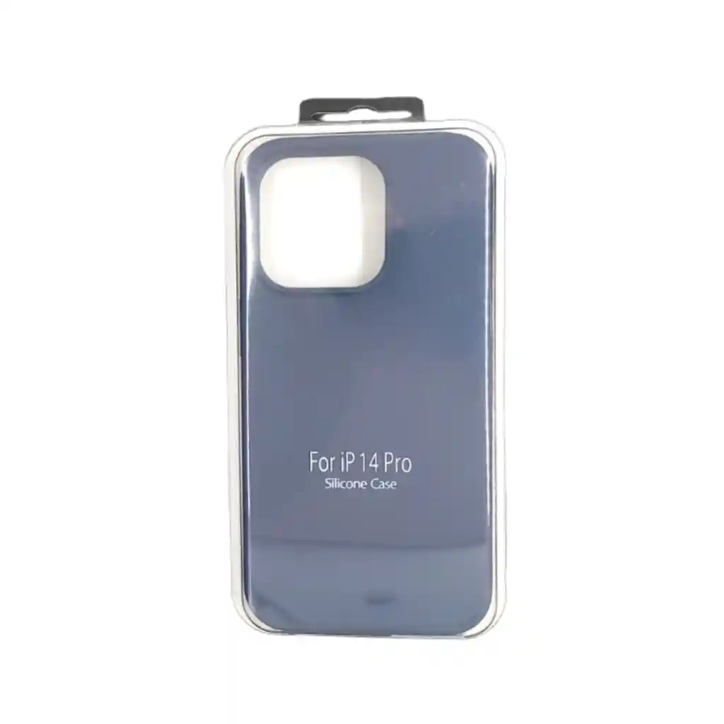 Forro Silicone Case Iphone 14 Pro Azul Oscuro