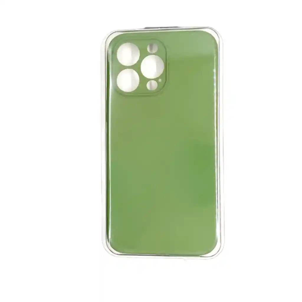 Forro Silicone Case Iphone 14 Pro Max Verde Militar