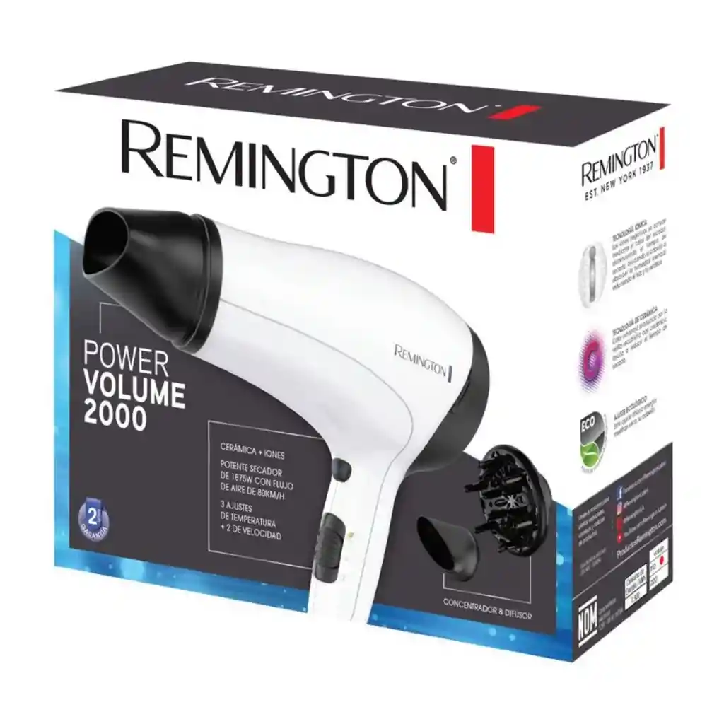 Remington Secador Power Volumen 2000