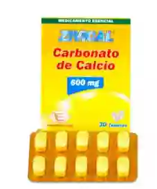 Zivical Calcio 600 Mg (carbonato De Calcio 1500 Mg)