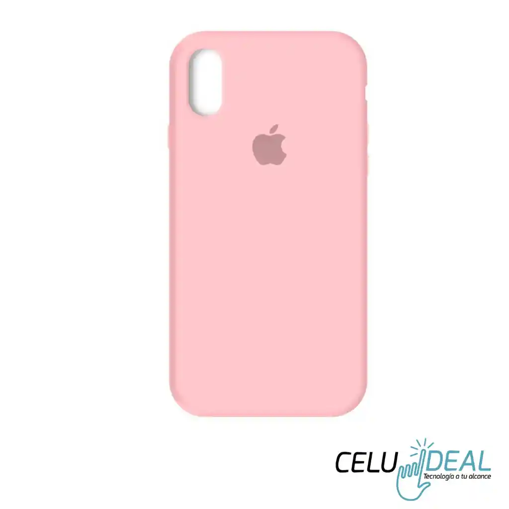 Estuche Silicona Iphone Xs Max Rosado