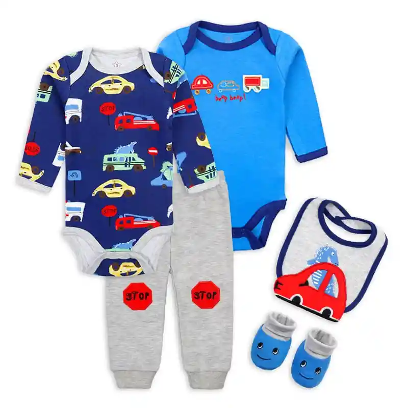 Kit De Cinco Prendas Talla 0-3 Meses