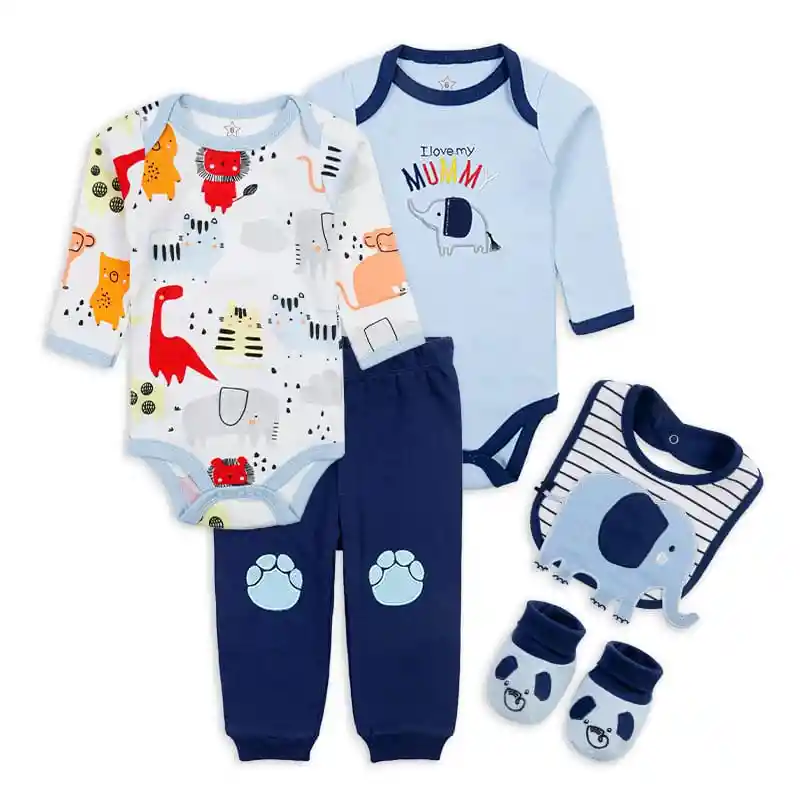 Kit De Cinco Prendas 9-12 Meses