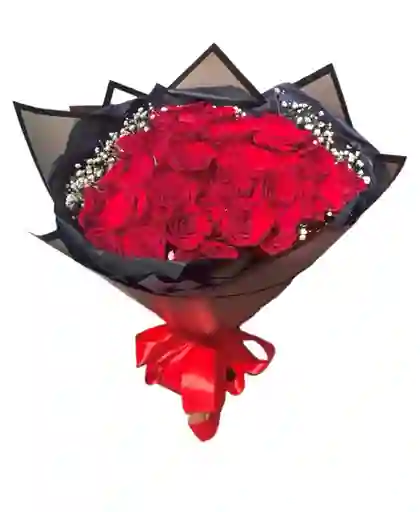 Flores De Rosas Rojas En Bouquet/ramo