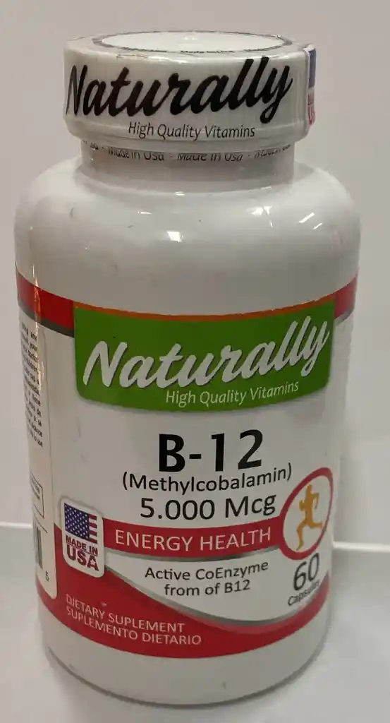 Vitamina B12 5000 Mcg X 60 Caps Naturally