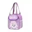 Bolso Lonchera Porta Comida Térmico Infantil Color Morado