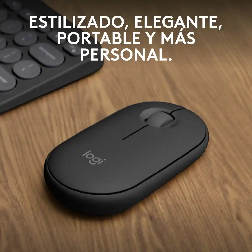 Mouse Bluetooth Multidispositivo Logitech Pebble 2 M350s, Negro